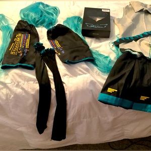 Miku anime girl costume AND Miku Wig